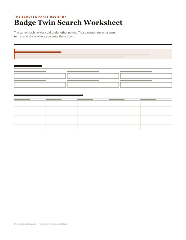 Preview of page one of Badge Twin Search Worksheet